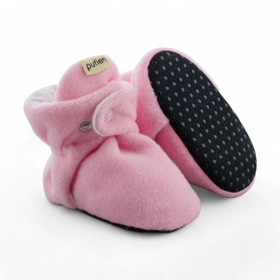 Rosa Infante Bebé Niñas Niños Botas Suave Suela Antideslizante Tobillo Premium Bebé Botines Foto 2 de 4