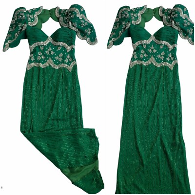 Claire’s Collection Size 2-4 Green Pageant Dress Elegant Prom Wedding