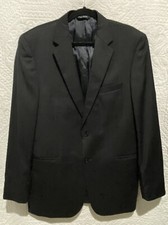 JOS A BANK Signature Collection Men's Charcoal Wool Sport Coat Blazer Sz 44L