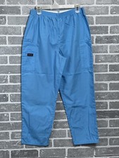 Cherokee Workwear Women  s Medium Scrub Pants Blue Preowned