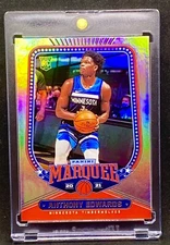 Anthony Edwards RARE ROOKIE RC HOLO FOIL REFRACTOR SSP INVESTMENT CARD MVP