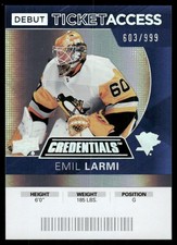2020-21 Upper Deck Credentials #78 Emil Larmi XRC /999 - HKY
