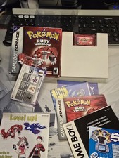 GREAT ! Pokemon Ruby Gameboy Advance GBA Complete in Box CIB New Battery