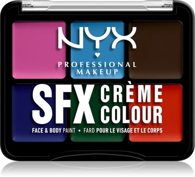 Neu NYX SFX Creme Farbe Sekundärfarben 6 x 1g Profi Gesichts- & Körperfarbe