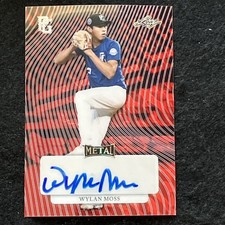 2023 Leaf Metal Perfect Game Wylan Moss Marble Red 1/1 Proof Auto