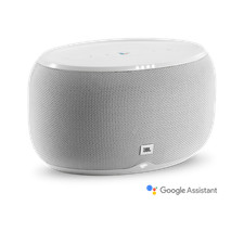 JBL Link 300 Wi-Fi Bluetooth Voice-Active Speaker, White - Certified Refurbished