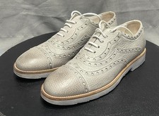 Dolce & Gabbana gray Leather Lace-Up Brogue Shoes Size 7 or US 9 - 9.5