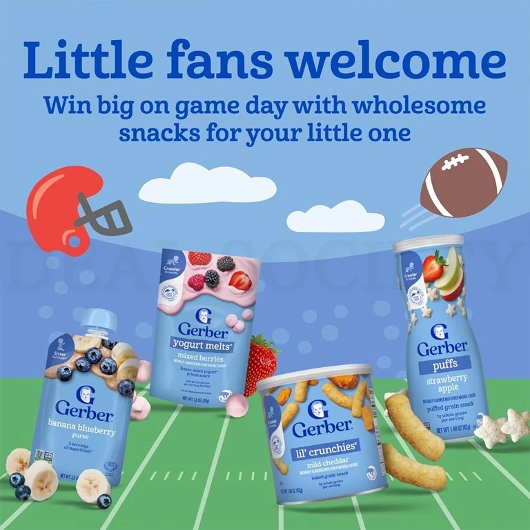 Gerber Stage 2 Baby Food, Apple Pear Peach Puree Pouch 3.5oz Lot of 24 - Image 4 of 4