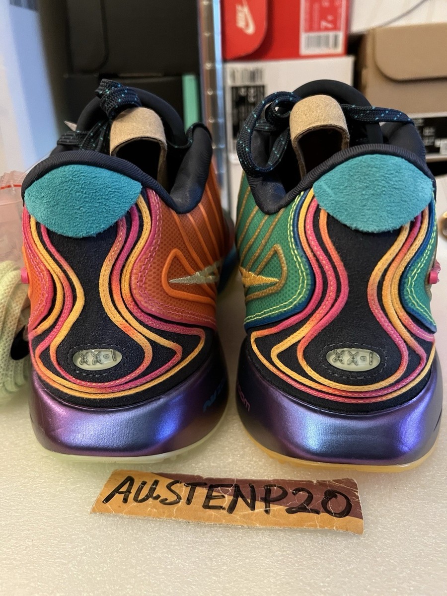NEW Nike LEBRON JAMES 21 OPTIMISM Multicolor Orange Pink Blue MENS