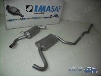 Imasaf Auspuffset für Ford Escort + Kombi 1.3 51KW 1980-1985| Mitteltopf+Endtopf