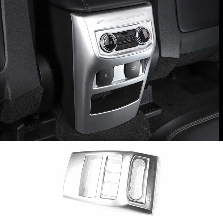 ABS Matte Silver Rear Air Outlet Vent Panel Cover Trim For Ford Explorer 2020-24