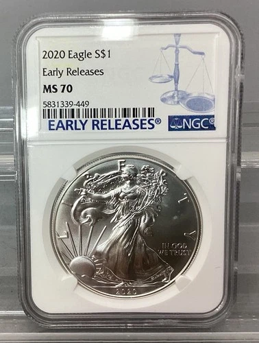2020 American Silver Eagle - NGC - MS 70 - Early Releases