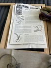 Vintage Crewel Embroidery Kit Pair of Candle Sconces Floral Elsa Williams Open — photo 4
