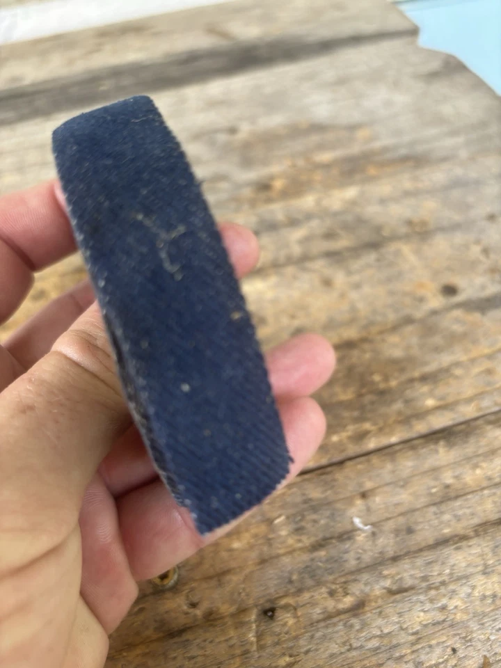 Nuevo de Lote Antiguo Hunt Wilde Azul Jean Bar Cinta-Bicicleta de Carretera Muscle Tour-Jeans Coleccionista Arte Foto 2 de 3