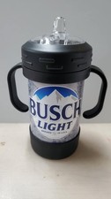 Adult Themed UV Printed 10 oz Insulated Sippy Cup Beer With Handles Busch Light