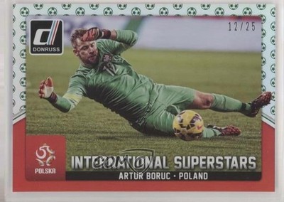 2015 Donruss International Superstars Green Soccer Ball 12/25 Artur Boruc 7i2