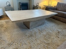Marble Rome Travertine Italian Coffee Table
