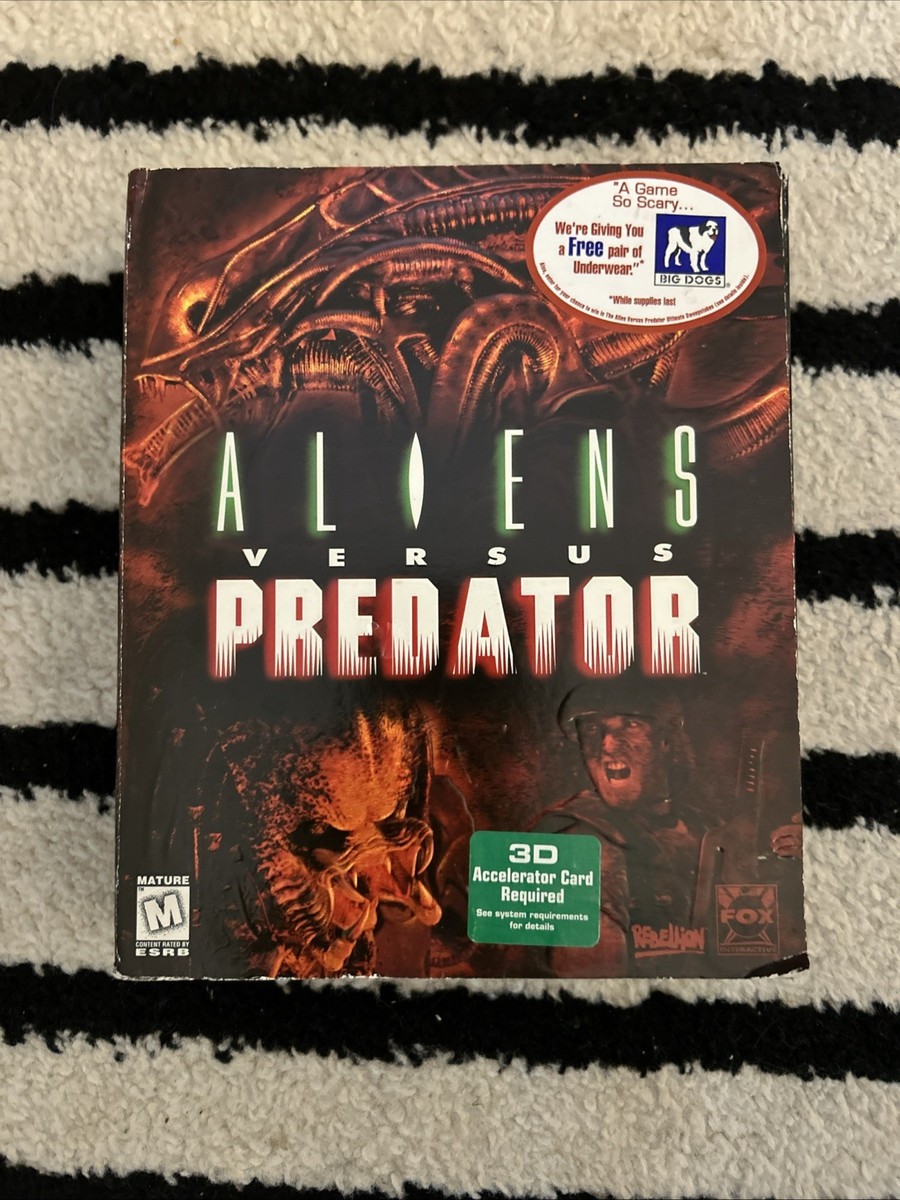 Aliens Versus Predator Factory Sealed 1999 Windows PC Game Big Box