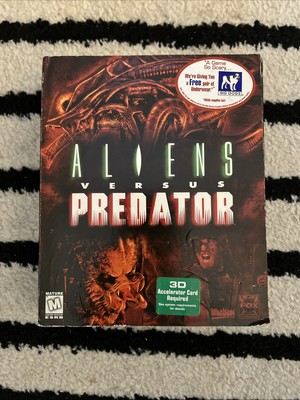 Aliens Versus Predator Factory Sealed 1999 Windows PC Game Big Box