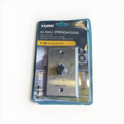 TORK In-Wall Springwound Indoor Interval Time Switch 0-60min, RFF60M   NEW