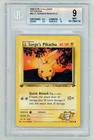 Lt. Surge's Pikachu 2000 Pokemon Gym Challenge 1st Edition BGS 9 #84