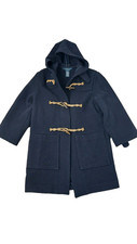 Polo Ralph Lauren Men's Hooded Duffel Coat Blue - Siize Medium - Made In USA