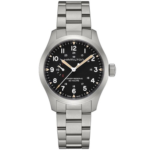 Hamilton Khaki Field Mechanical Power Reserve 40mm SS Men's Watch H69509130