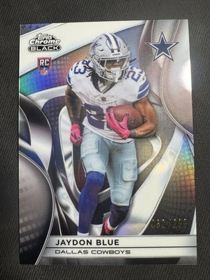 Jaydon Blue 2025 Topps Chrome Black 062/299 Silver Refractor Rookie Card