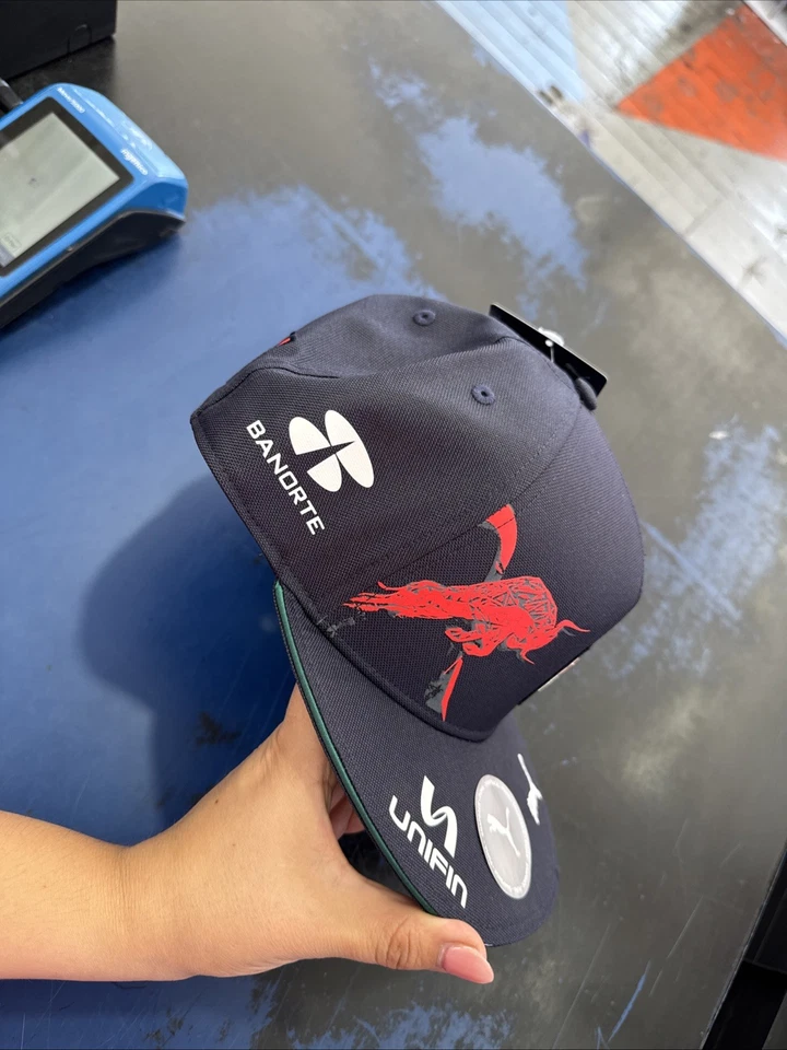 Red Bull Racing Hat Cap F1 Puma #11 Sergio Perez Blue Snapback Banorte. New. - Image 4 of 4