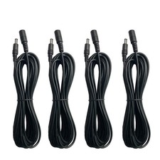 Power Extension Cord, 4Pack 10ft DC 12V Power Supply Adapter Extension Cable ...
