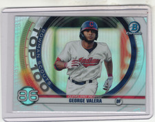 2020 Bowman - George Valera #BTP-86 Bowman Top 100 Prospects Insert 
