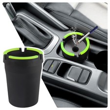 Smokeless Car Ashtray Lid Smell Proof Multifunctional Cup Holder Black
