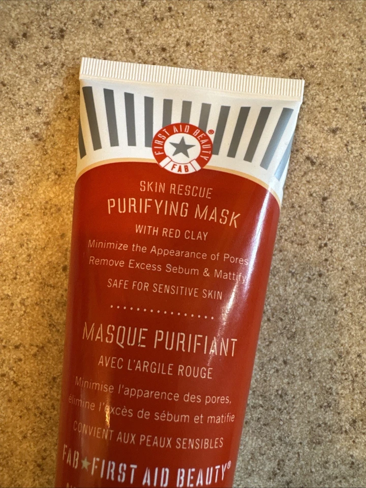 First Aid Beauty Fab-Skin Rescue Purifying Mask With Red Clay Used 2xs 3.0 Oz - Image 3 of 4