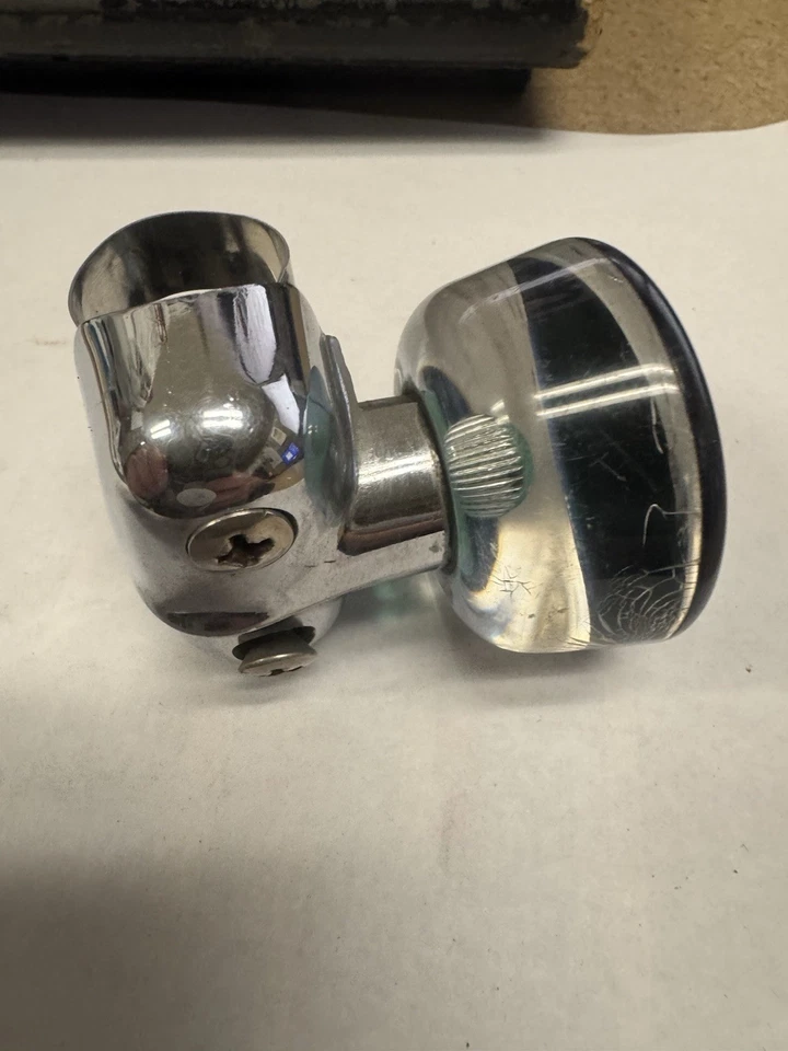 VTG Hollywood Suicide Knob Steering Wheel Spinner Chrome LIGHT BLUE w/ OE Mounts - Image 4 of 4