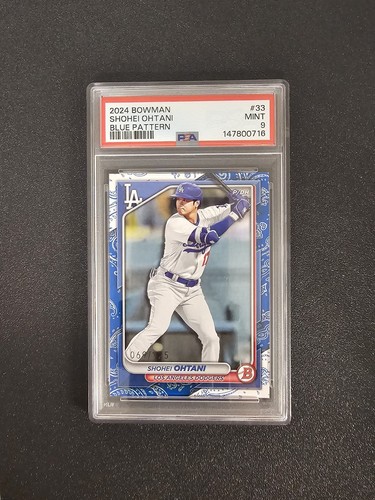 2024 Bowman Shohei Ohtani #33 Blue Pattern 69/125 PSA 9 Dodgers