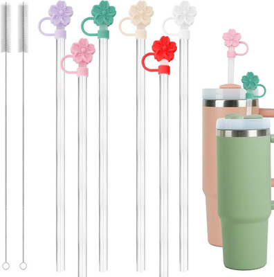 #ad 6 Stanley Straw and Covers 2 Cleaner Stanley Replacement Straw and topers flo $22.73