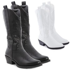 Stivali donna texani cowboy western camperos scarpe inverno TOOCOOL 2C8X9003