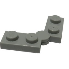 2 x LEGO Light Gray Hinge Plate 1 x 4 Swivel Assembly inv 340