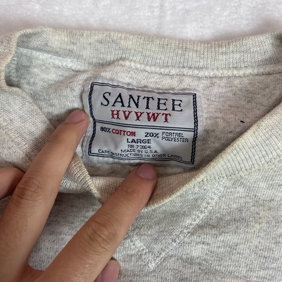 Vintage DreamWorks SKG Men's Grey Crew Neck Sweatshirt Size L 90s Made in USA - Image 2 of 4