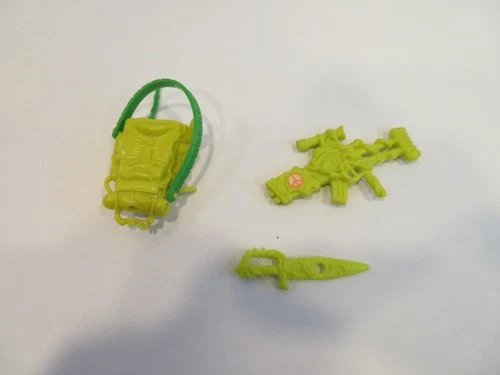 Vtg Playmates TMNT Accessories Toxic Crusaders Major Disaster Weapons/Backpack