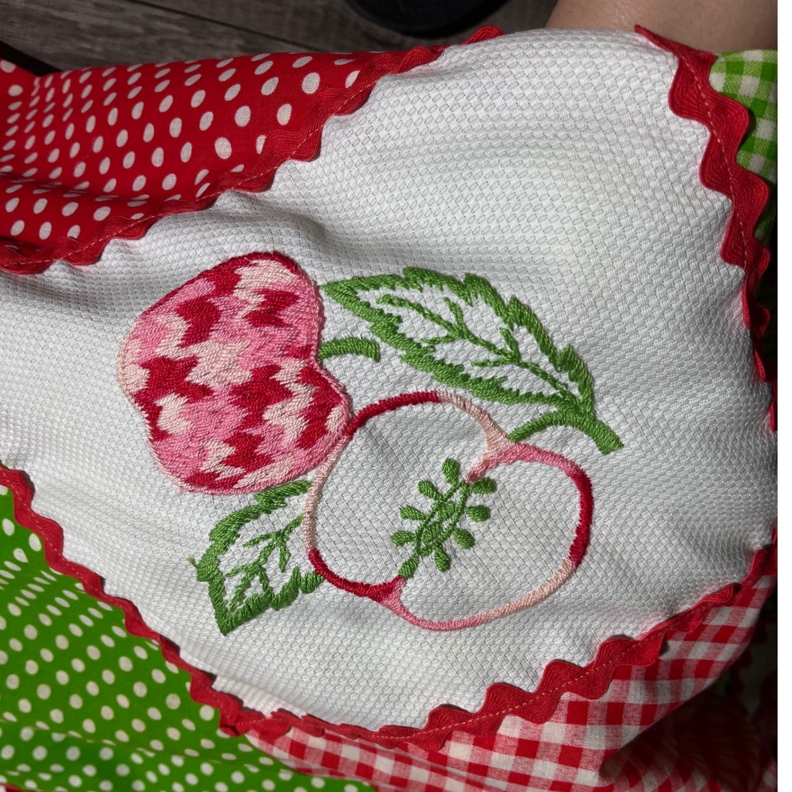 Mitch Robert Cottage core  Patchwork Maxi Skirt R… - image 5