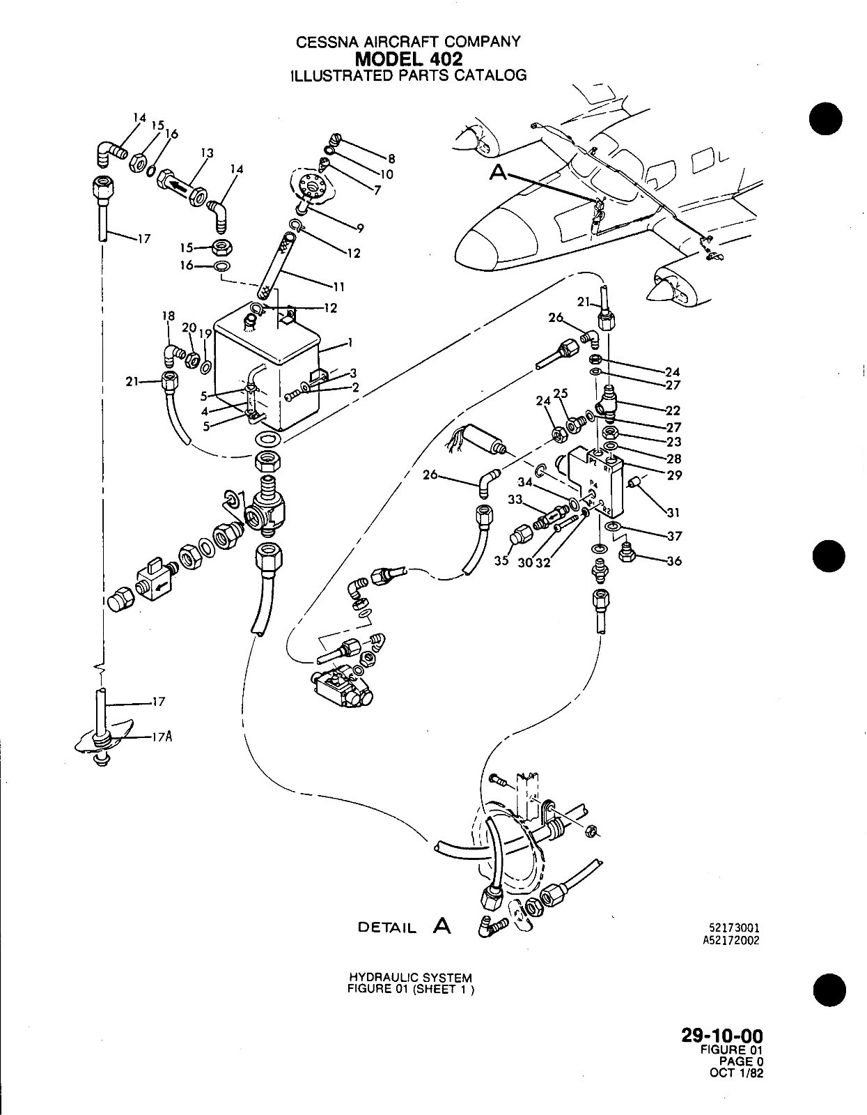 Cessna 402C 402 C Aircraft Illustrated Parts Catalog Manual IMPROVED - USB or DL