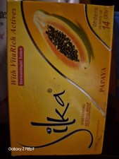 Silka Whitening Herbal Papaya Soap with VitaRich Actives 135g Lot of 2 