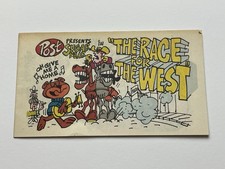 Cereal Sugar Bear Premium Cómic Race For The West Post Sugar Crisp de 1970