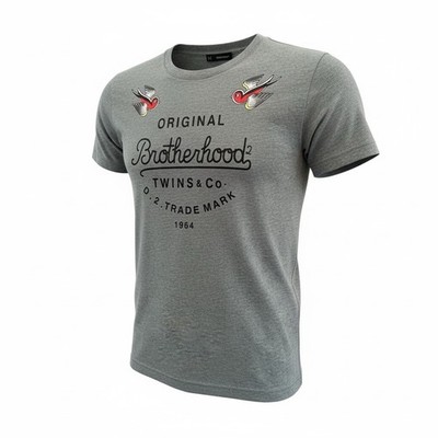 Dsquared2 T-shirt Gray Size M Original Brotherhood 64 Twins 2 Birds Unisex