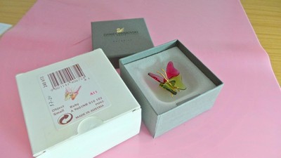 BH656: SWAROVSKI Crystal Paradise Butterfly Abala Rubin Figur klein 240672