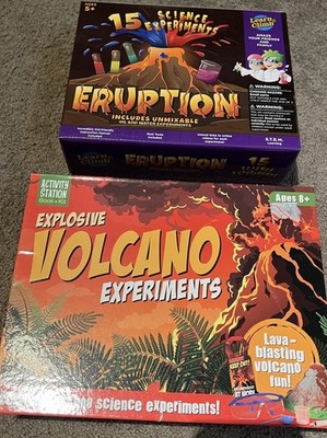 Volcano Science Experiment Kit Bundle Learn & Climb Eruption + Explosive Volcano