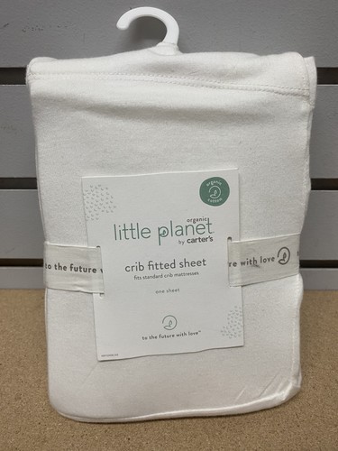 NUOVO lenzuolo con angoli in cotone biologico Little Planet by Carter's Culla - Foto 1 di 2