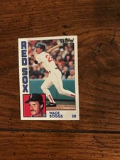 Wade Boggs 1984 Topps Baseball Card