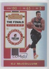 2019-20 Panini Contenders The Finals Ticket 64/65 CJ McCollum #17 is2